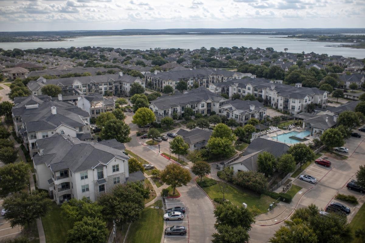 Southlake Town Square mixed-use rental community in Tarrant County